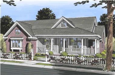 3-Bedroom, 2354 Sq Ft Country Home Plan - 178-1169 - Main Exterior