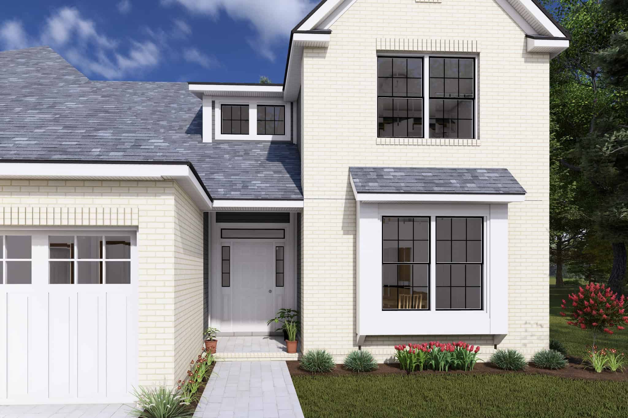 Front Door of this 3-Bedroom,2171 Sq Ft Plan -178-1172