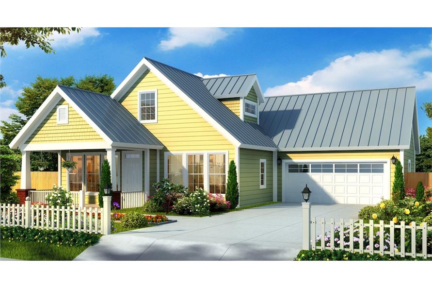 Color rendering of House Plan #178-1176