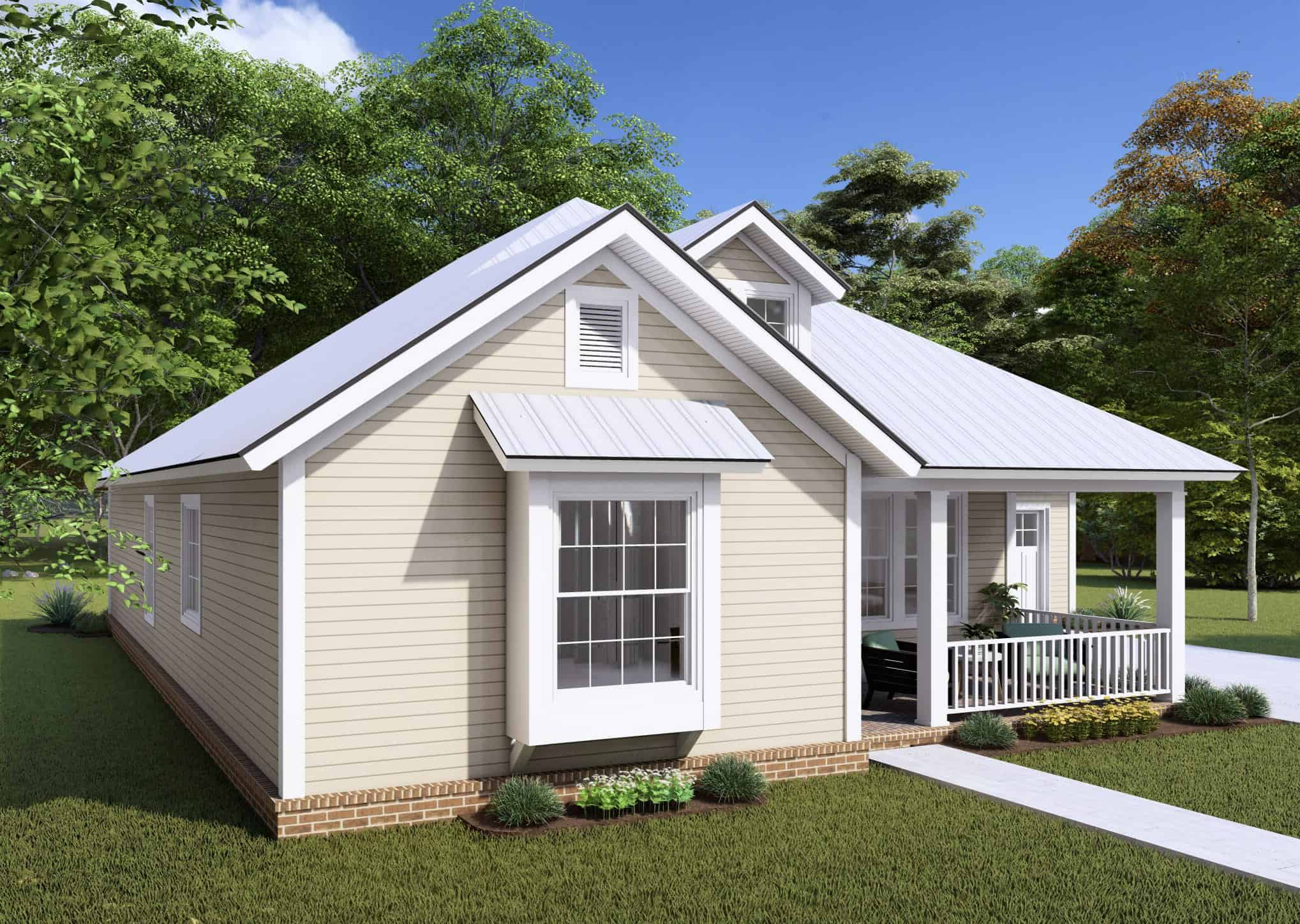 Left Side View of this 3-Bedroom,1376 Sq Ft Plan -178-1177