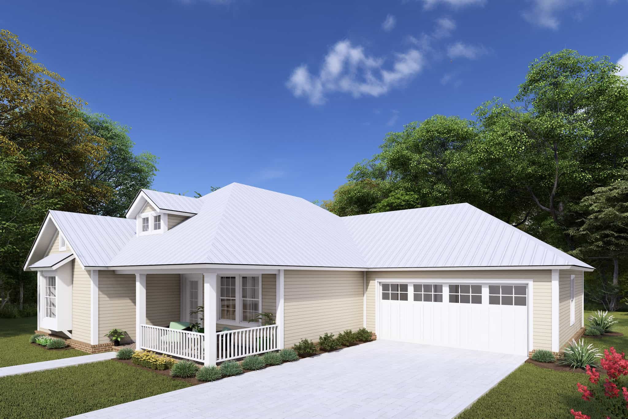 Right Side View of this 3-Bedroom,1376 Sq Ft Plan -178-1177