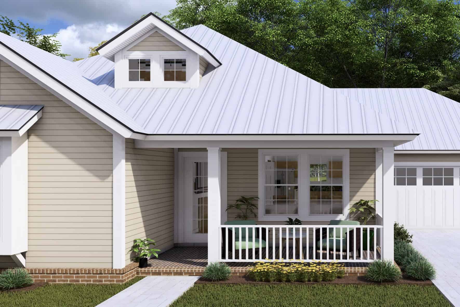 Porch of this 3-Bedroom,1376 Sq Ft Plan -178-1177