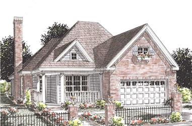 2-Bedroom, 1425 Sq Ft Country House Plan - 178-1195 - Front Exterior