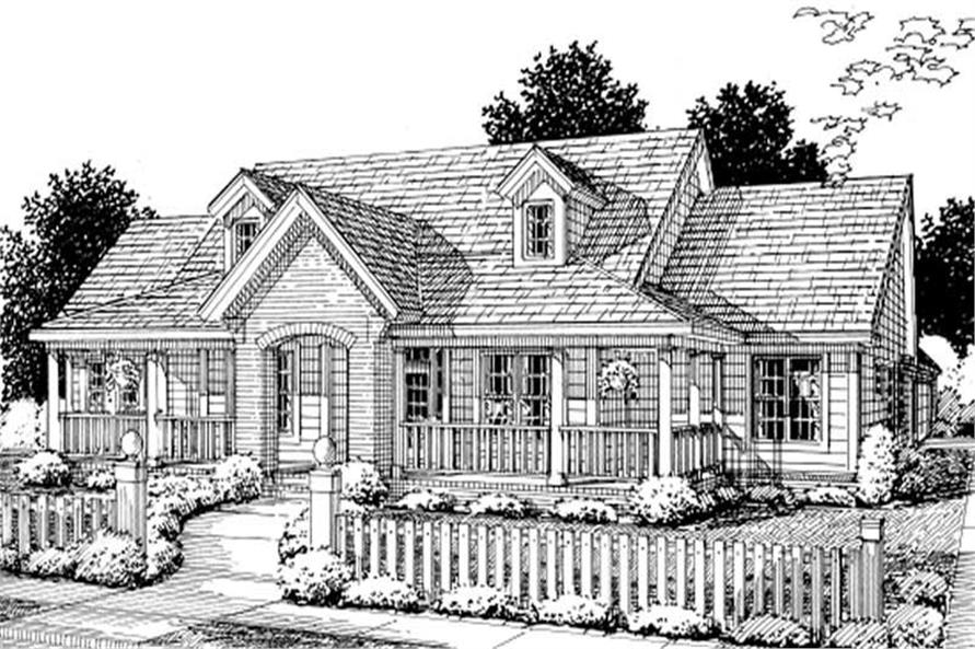 3-Bedroom, 2516 Sq Ft Cape Cod House Plan - 178-1196 - Front Exterior