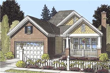 4-Bedroom, 1560 Sq Ft Country Home Plan - 178-1197 - Main Exterior