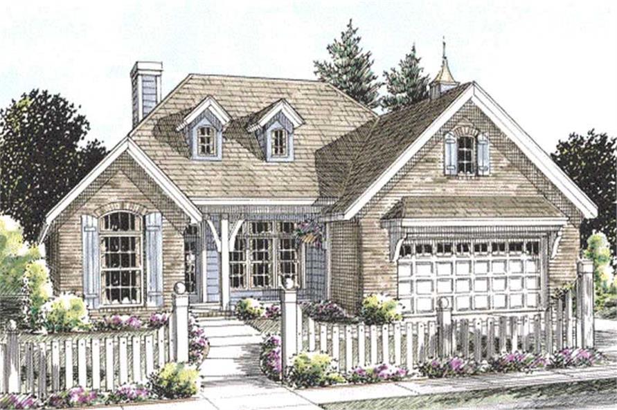 3-Bedroom, 1780 Sq Ft Cape Cod House Plan - 178-1207 - Front Exterior