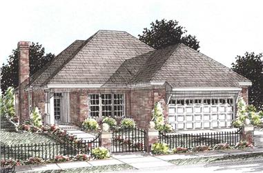 2-Bedroom, 1425 Sq Ft Ranch House Plan - 178-1209 - Front Exterior