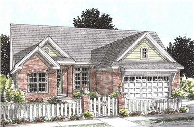 3-Bedroom, 1780 Sq Ft Ranch House Plan - 178-1210 - Front Exterior
