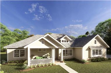 4-Bedroom, 2193 Sq Ft Cottage House Plan - 178-1214 - Front Exterior