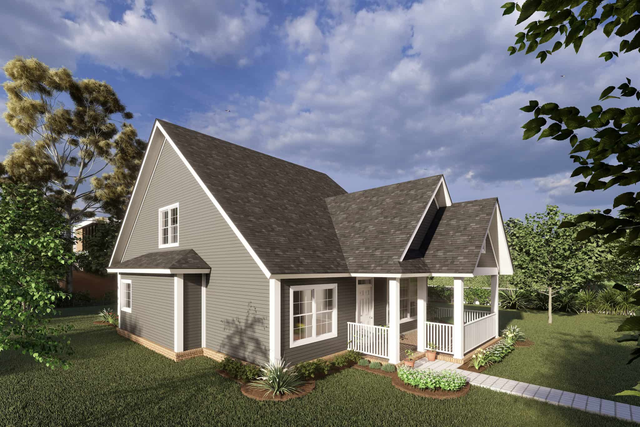 Left Side View of this 4-Bedroom,1940 Sq Ft Plan -178-1216