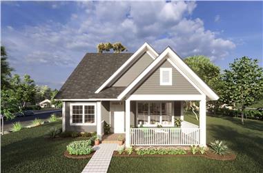 4-Bedroom, 1940 Sq Ft Cottage Home Plan - 178-1216 - Main Exterior