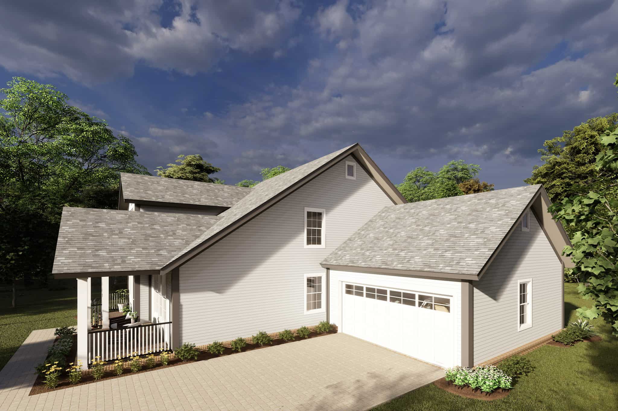 Right Side View of this 4-Bedroom,2232 Sq Ft Plan -178-1219
