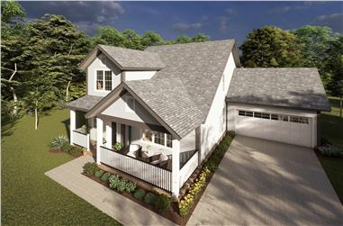 4-Bedroom, 2232 Sq Ft Cottage Home Plan - 178-1219 - Main Exterior
