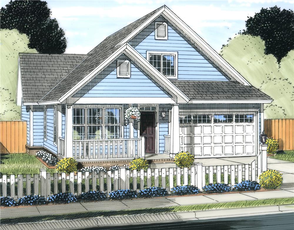 Front View of this 3-Bedroom, 1720 Sq Ft Plan - 178-1236