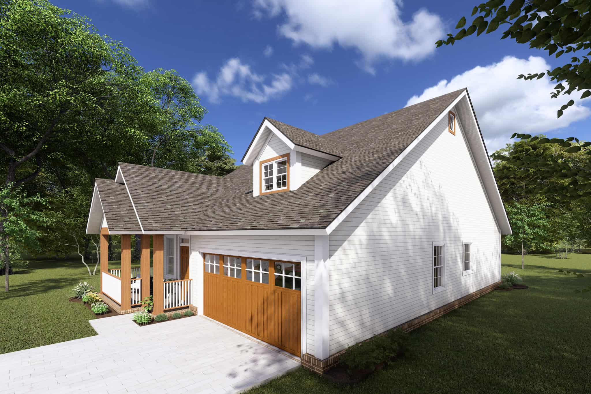 Right Side View of this 3-Bedroom,1570 Sq Ft Plan -178-1237