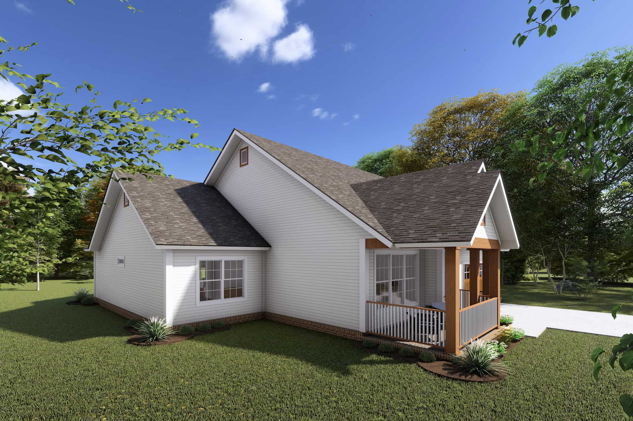 Left Side View of this 3-Bedroom,1570 Sq Ft Plan -178-1237