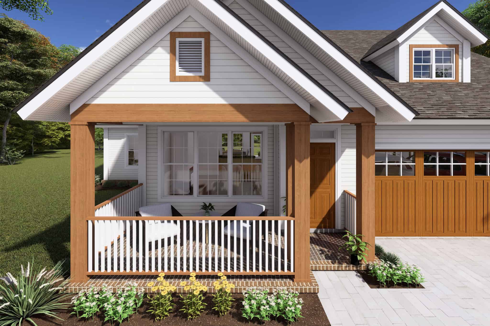 Porch of this 3-Bedroom,1570 Sq Ft Plan -178-1237