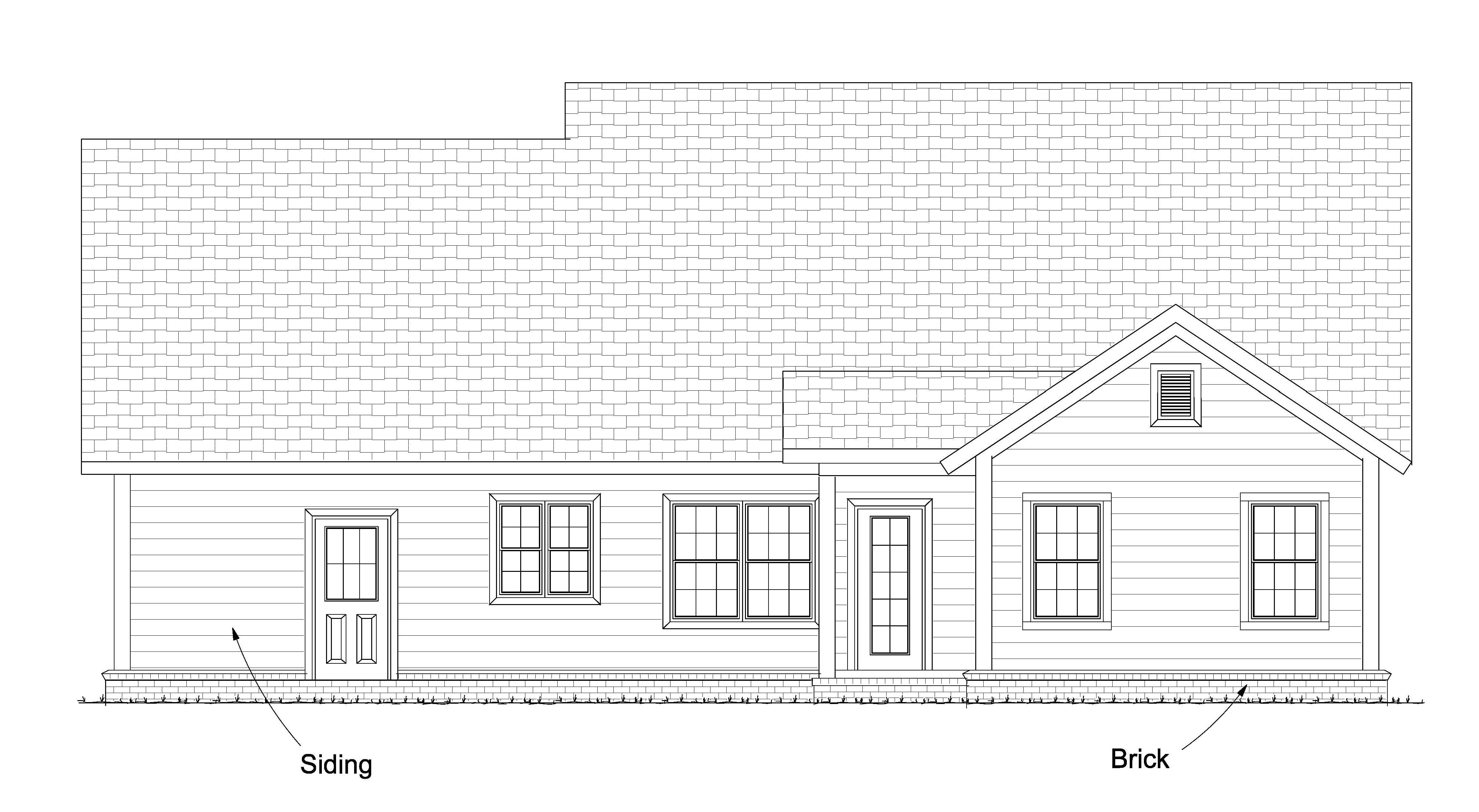 Home Plan Rear Elevation of this 3-Bedroom,1810 Sq Ft Plan -178-1239