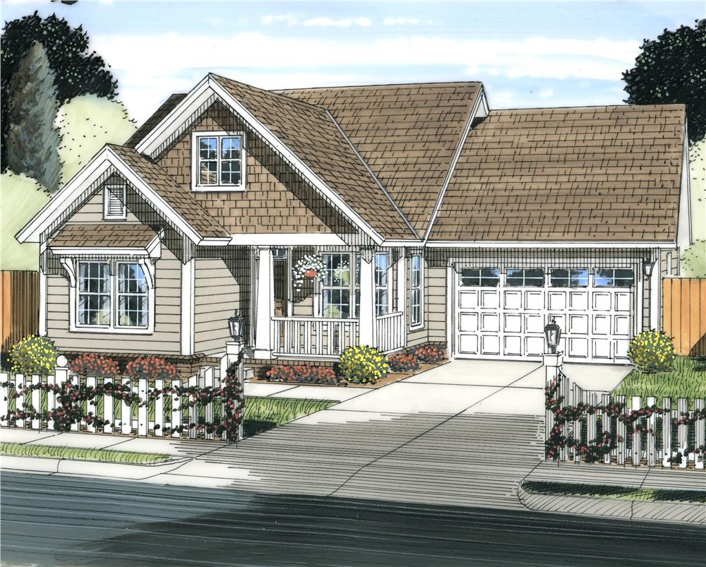 Front View of this 3-Bedroom, 1810 Sq Ft Plan - 178-1239