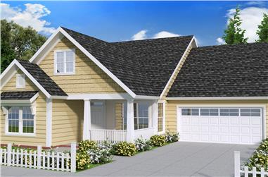 3-Bedroom, 1810 Sq Ft Cottage House Plan - 178-1239 - Front Exterior