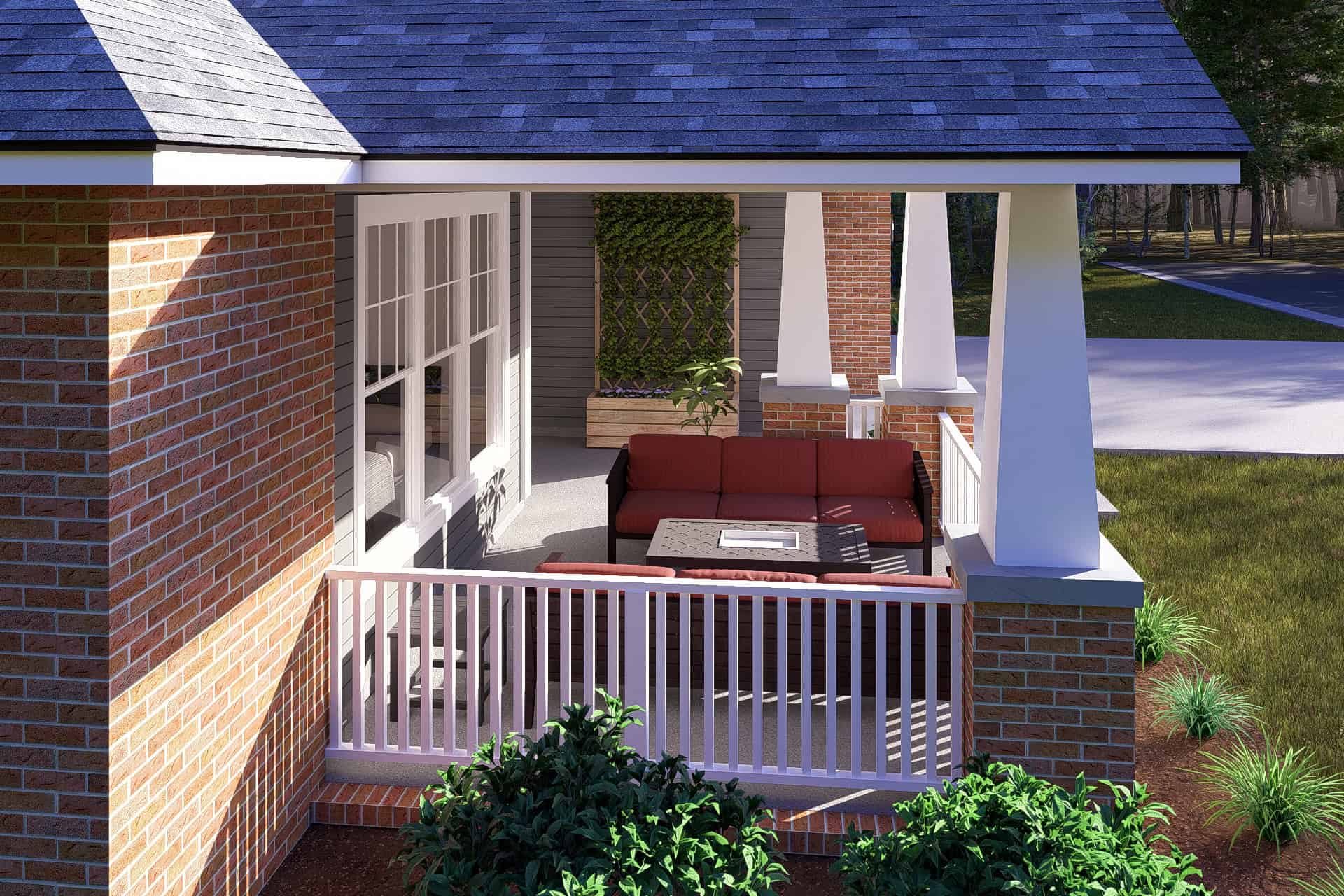 Porch of this 3-Bedroom,2066 Sq Ft Plan -178-1242