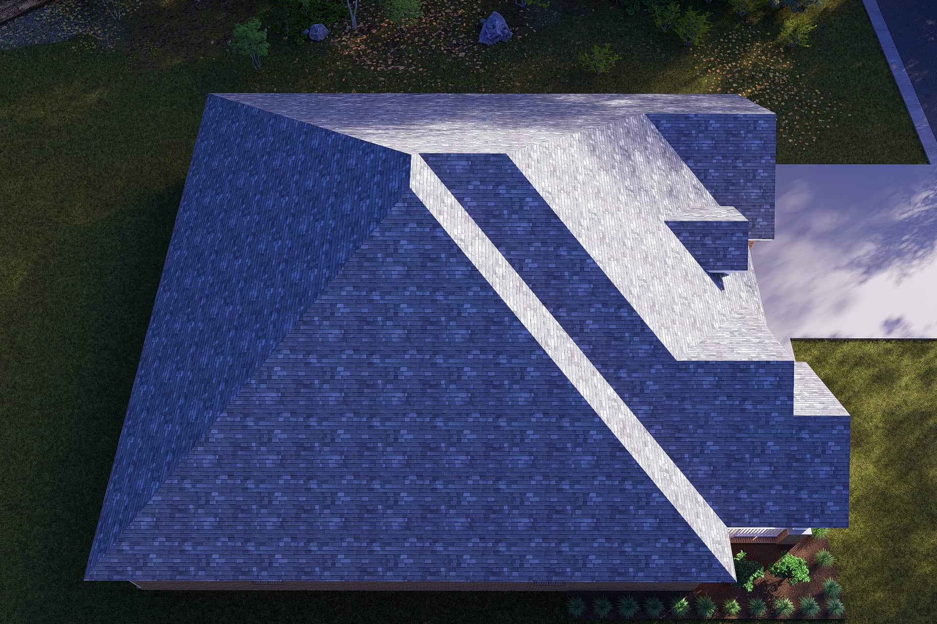 Aerial View of this 3-Bedroom,2066 Sq Ft Plan -178-1242