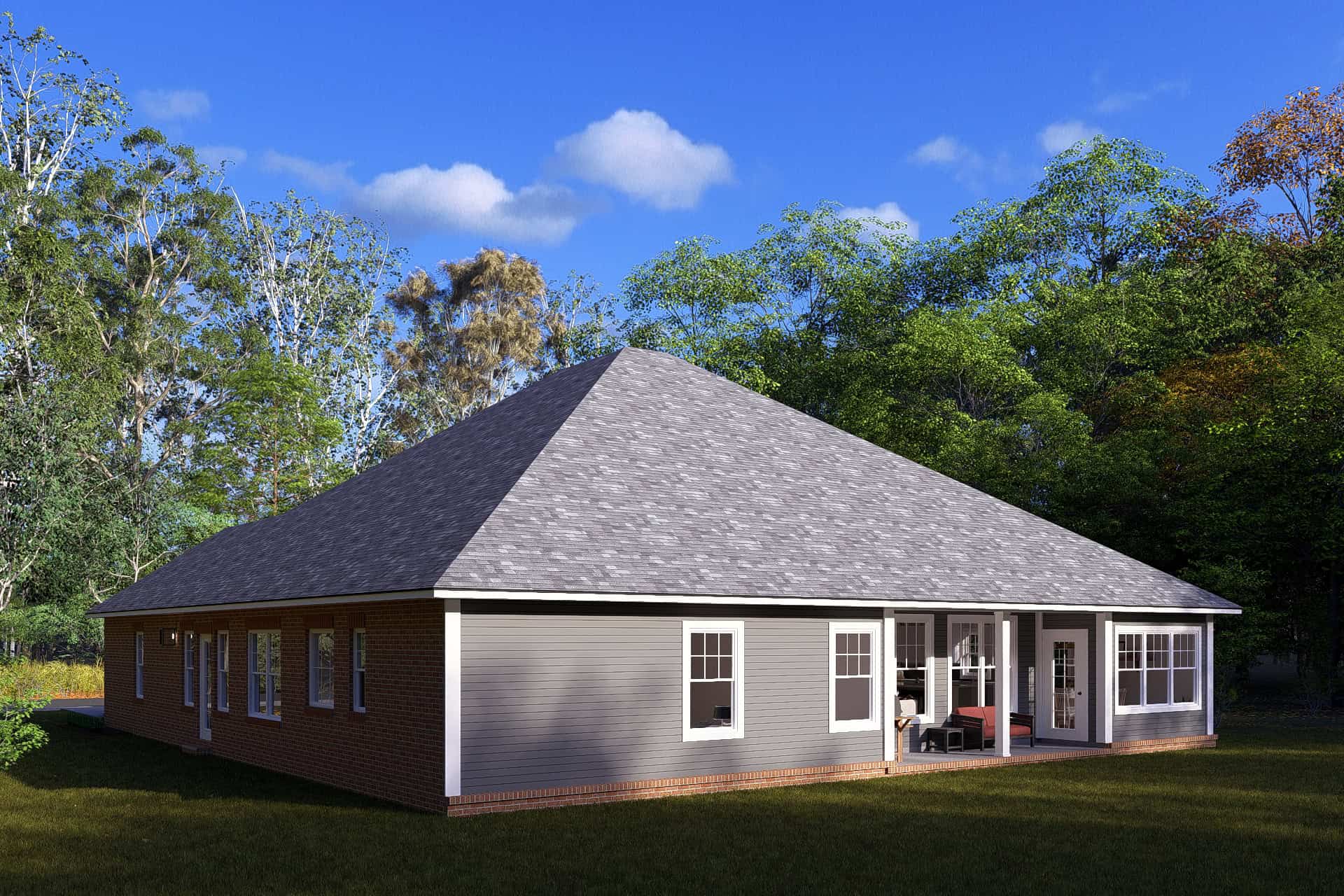 Right Side View of this 3-Bedroom,2066 Sq Ft Plan -178-1242