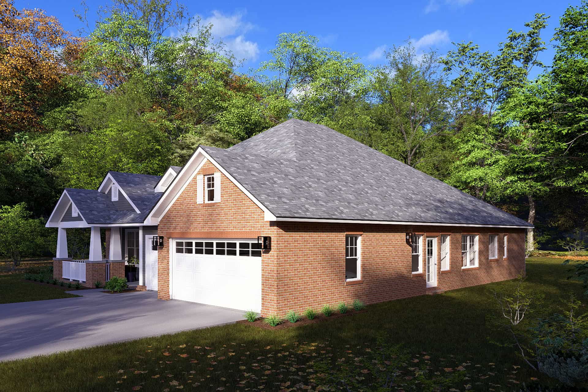Left Side View of this 3-Bedroom,2066 Sq Ft Plan -178-1242