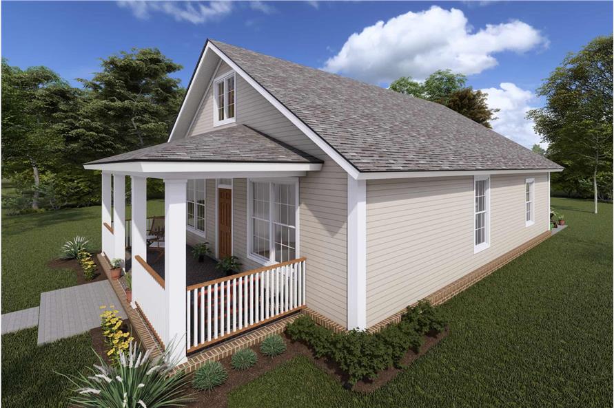 Right Side View of this 3-Bedroom,1277 Sq Ft Plan -178-1248