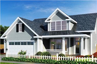 3-Bedroom, 1853 Sq Ft Country Home Plan - 178-1259 - Main Exterior