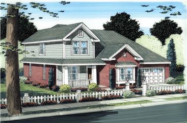 4-Bedroom, 2306 Sq Ft Traditional Home Plan - 178-1272 - Main Exterior