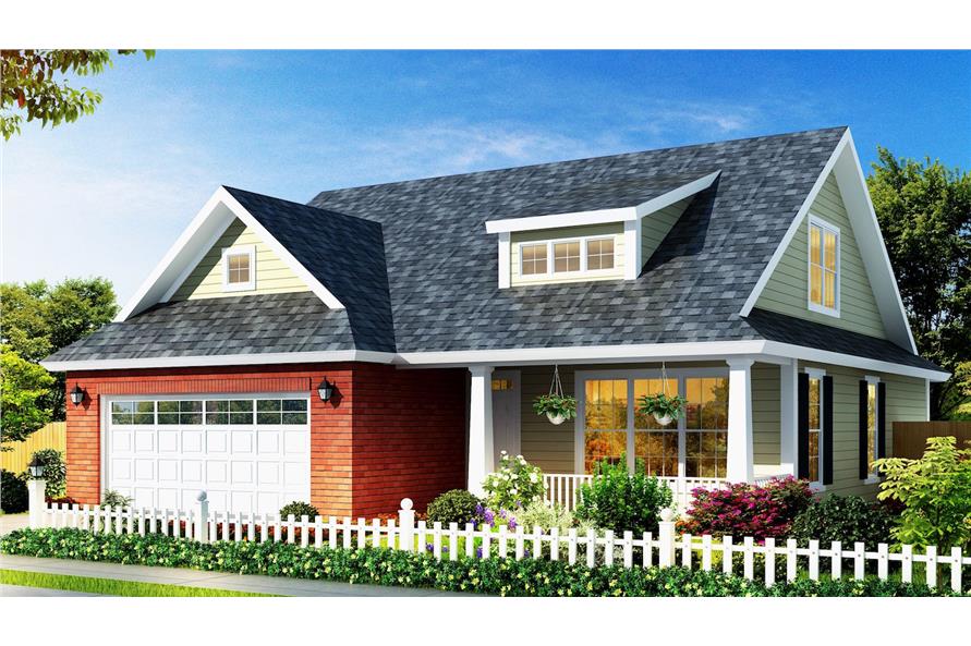 Front View of this 4-Bedroom, 1692 Sq Ft Plan - 178-1303