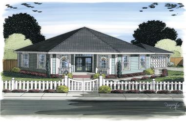 3-Bedroom, 1793 Sq Ft Ranch House Plan - 178-1311 - Front Exterior