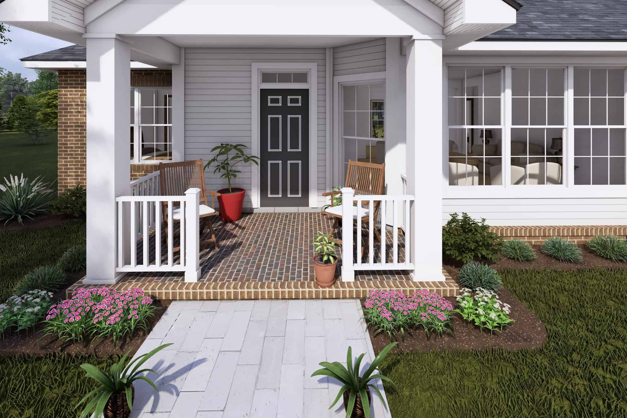 Porch of this 3-Bedroom,1472 Sq Ft Plan -178-1316