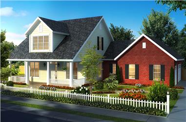 4-Bedroom, 2198 Sq Ft Cottage House Plan - 178-1321 - Front Exterior