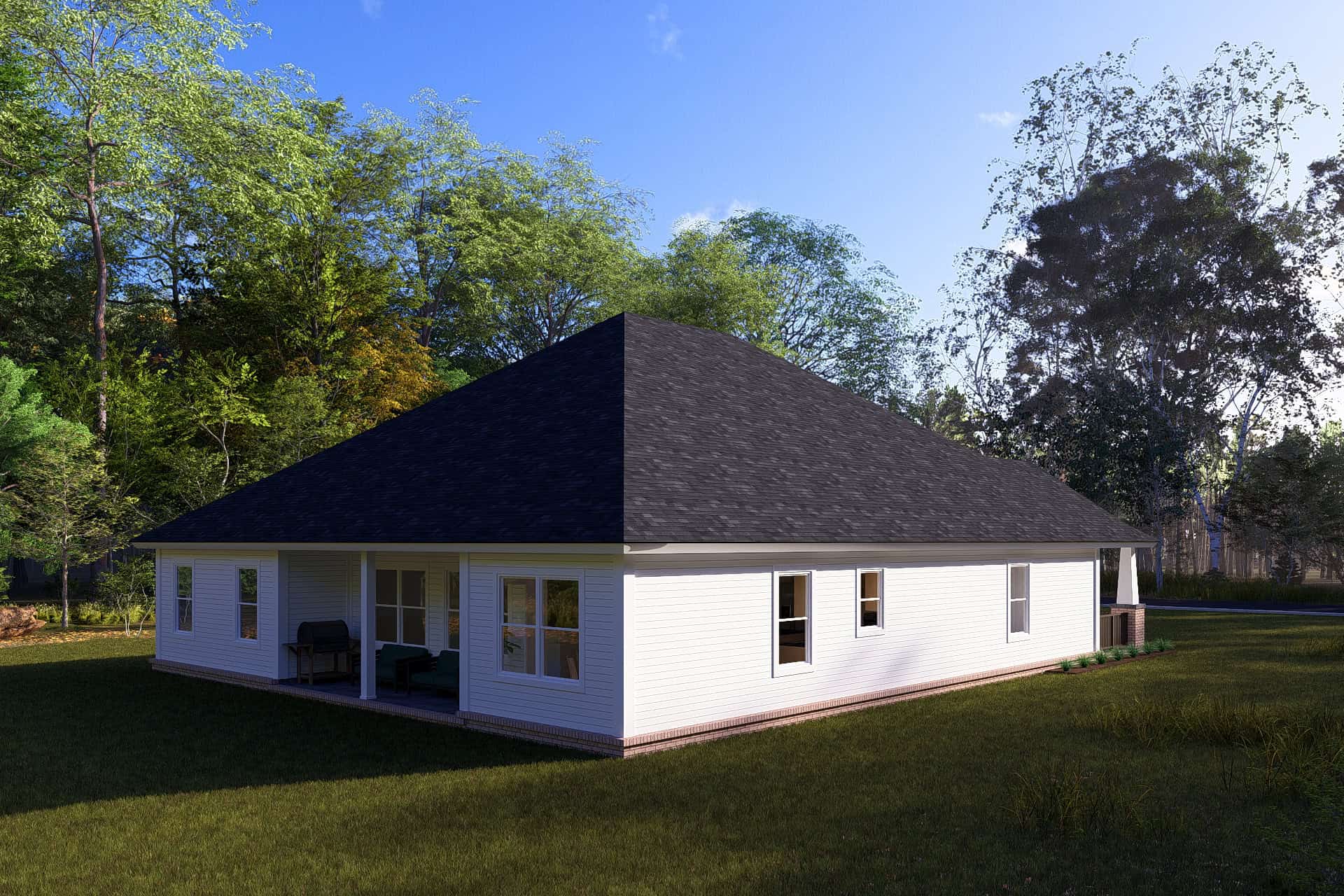 Left Side View of this 4-Bedroom,2107 Sq Ft Plan -178-1324