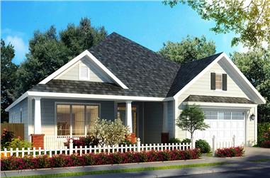4-Bedroom, 2107 Sq Ft Cottage House Plan - 178-1324 - Front Exterior