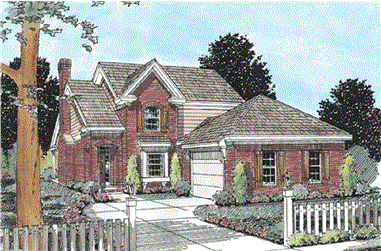 3-Bedroom, 1688 Sq Ft Traditional Home Plan - 178-1335 - Main Exterior
