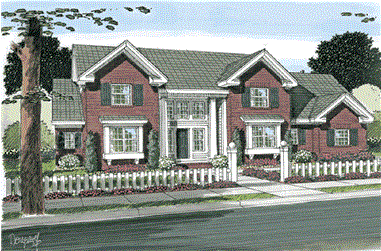 3-Bedroom, 2516 Sq Ft Traditional Home Plan - 178-1336 - Main Exterior