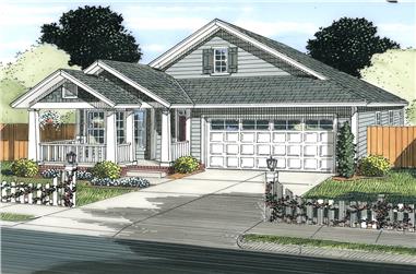 3-Bedroom, 1786 Sq Ft Cottage House Plan - 178-1339 - Front Exterior