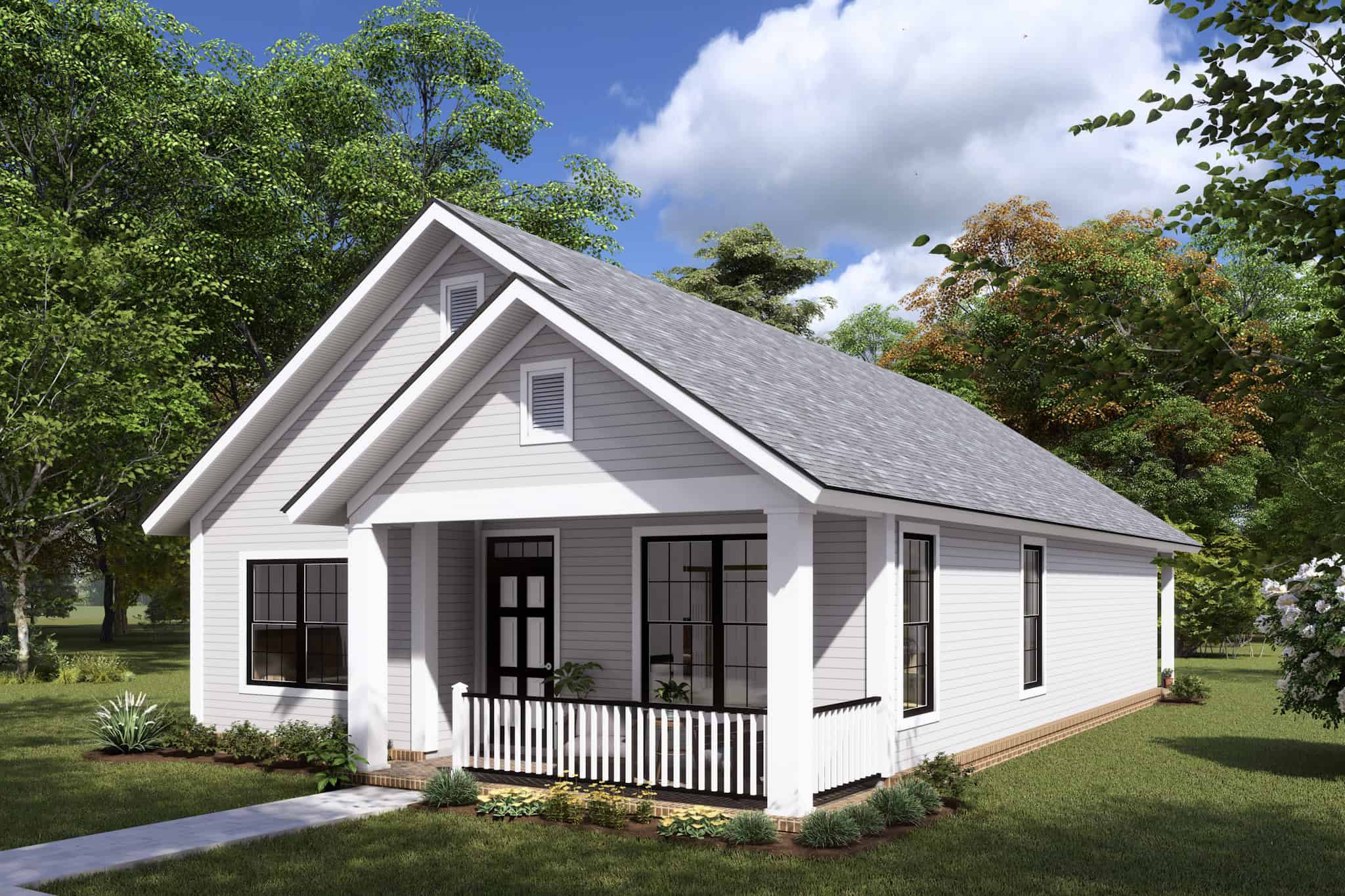Right Side View of this 3-Bedroom,1397 Sq Ft Plan -178-1355