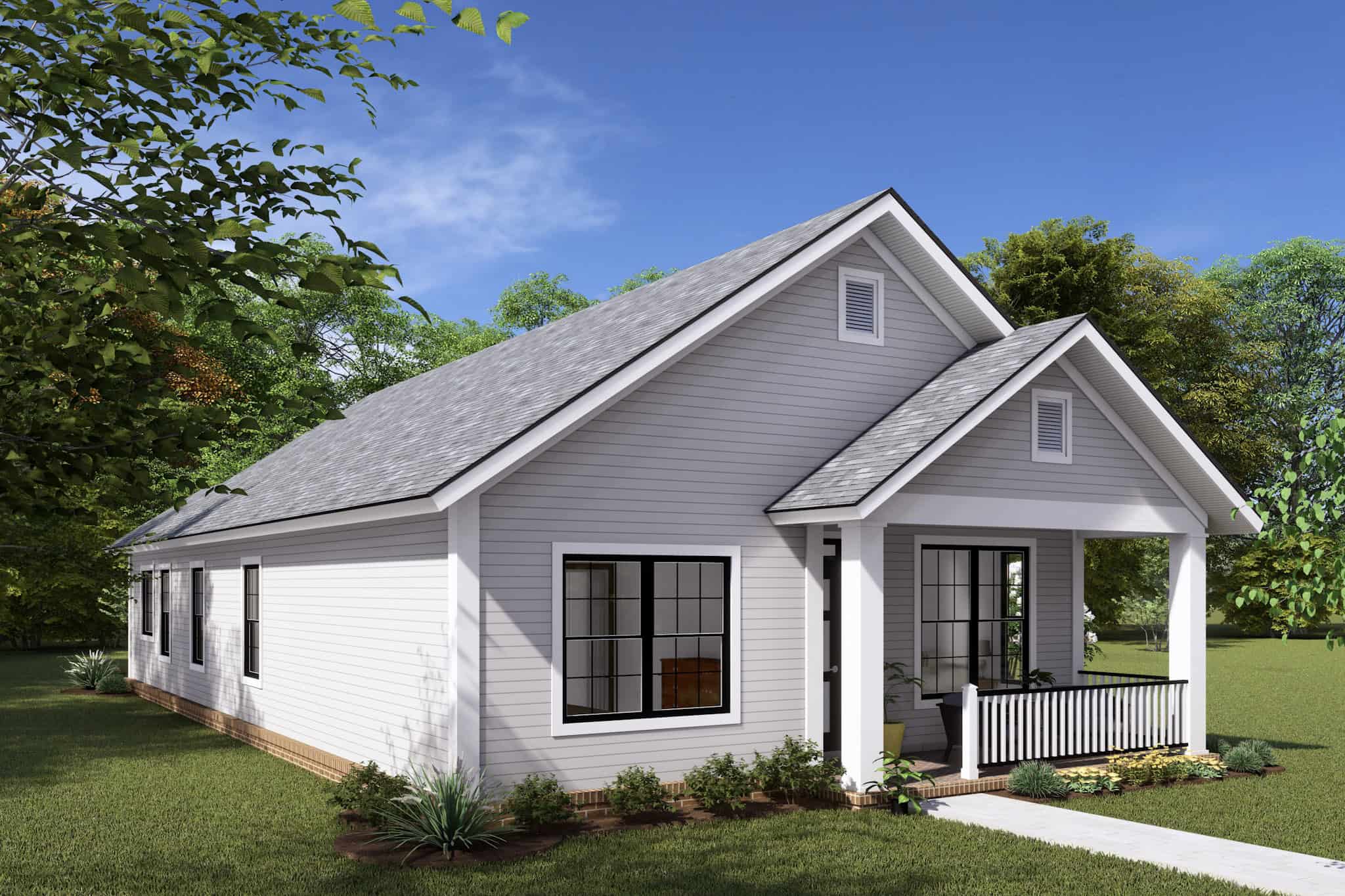 Left Side View of this 3-Bedroom,1397 Sq Ft Plan -178-1355