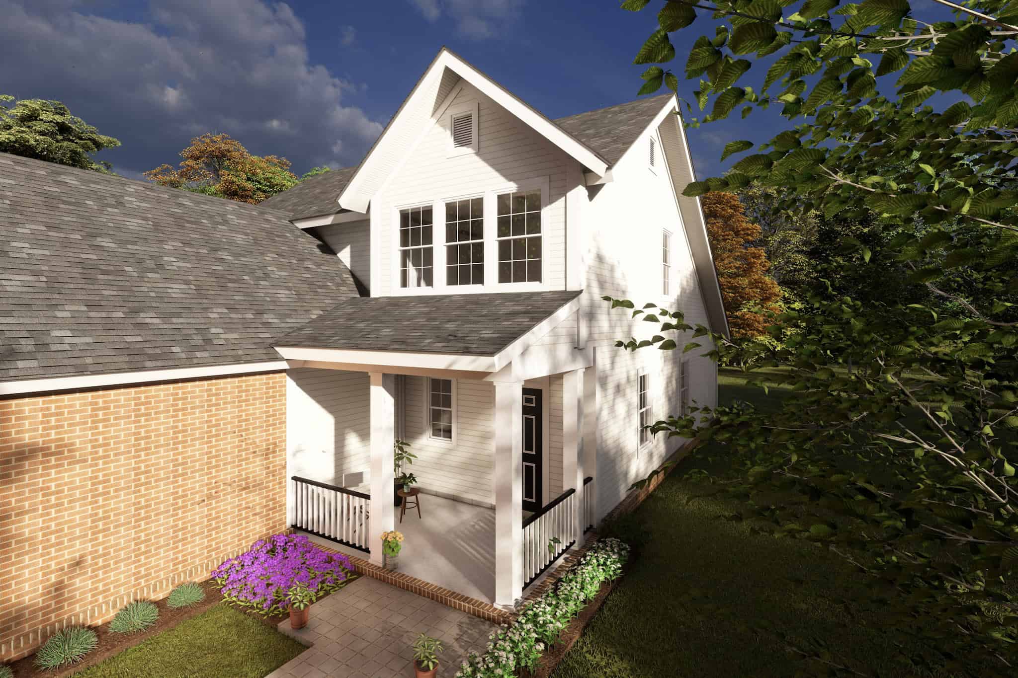 Porch of this 3-Bedroom,1549 Sq Ft Plan -178-1361