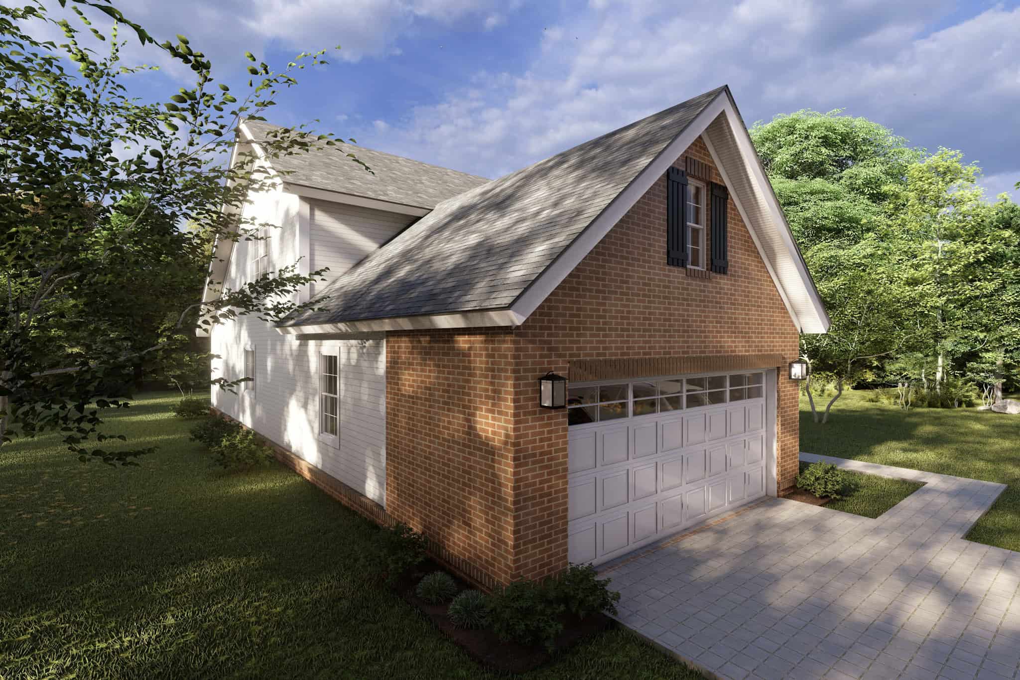 Left Side View of this 3-Bedroom,1549 Sq Ft Plan -178-1361