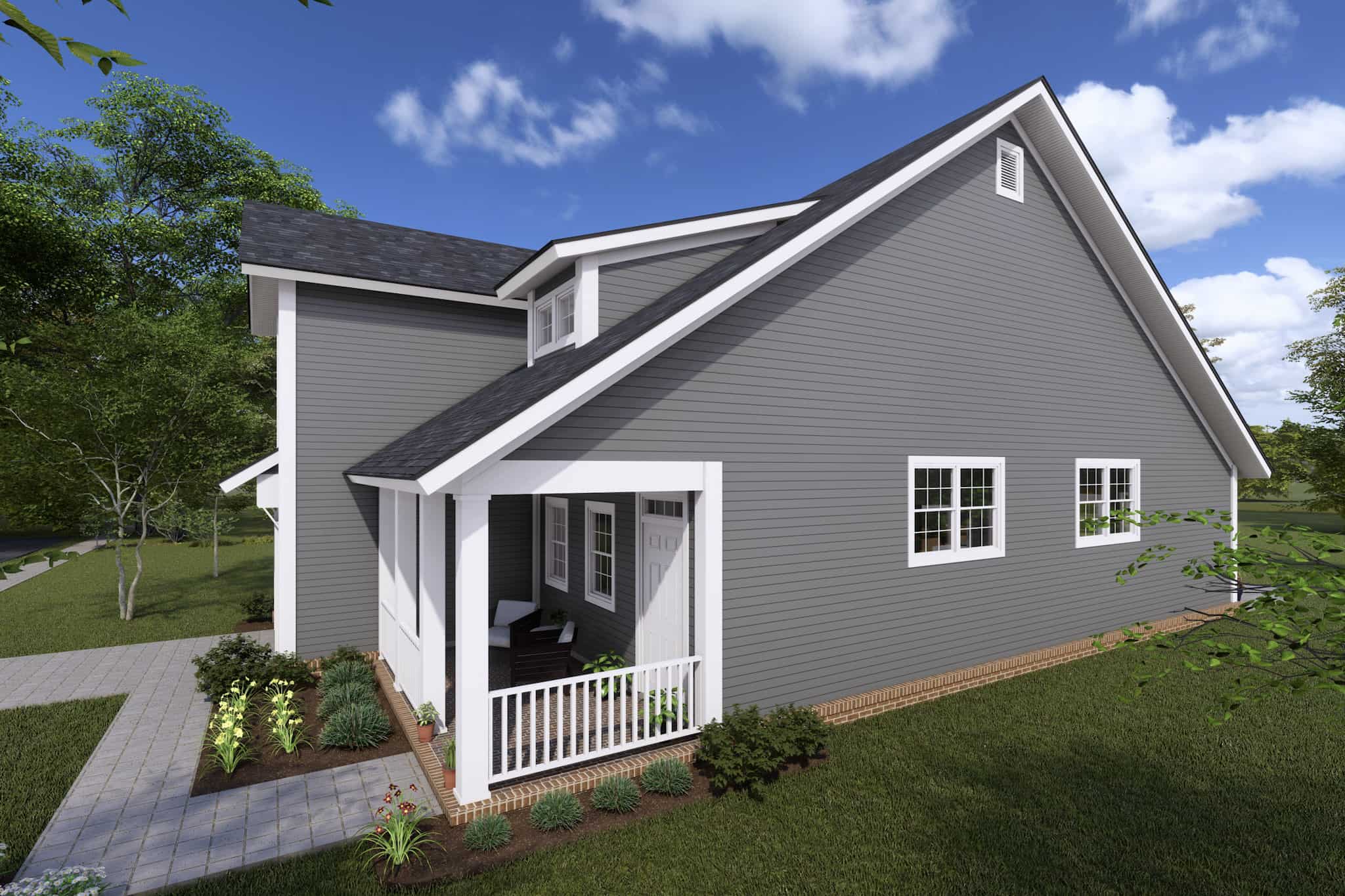 Right Side View of this 3-Bedroom,1622 Sq Ft Plan -178-1362