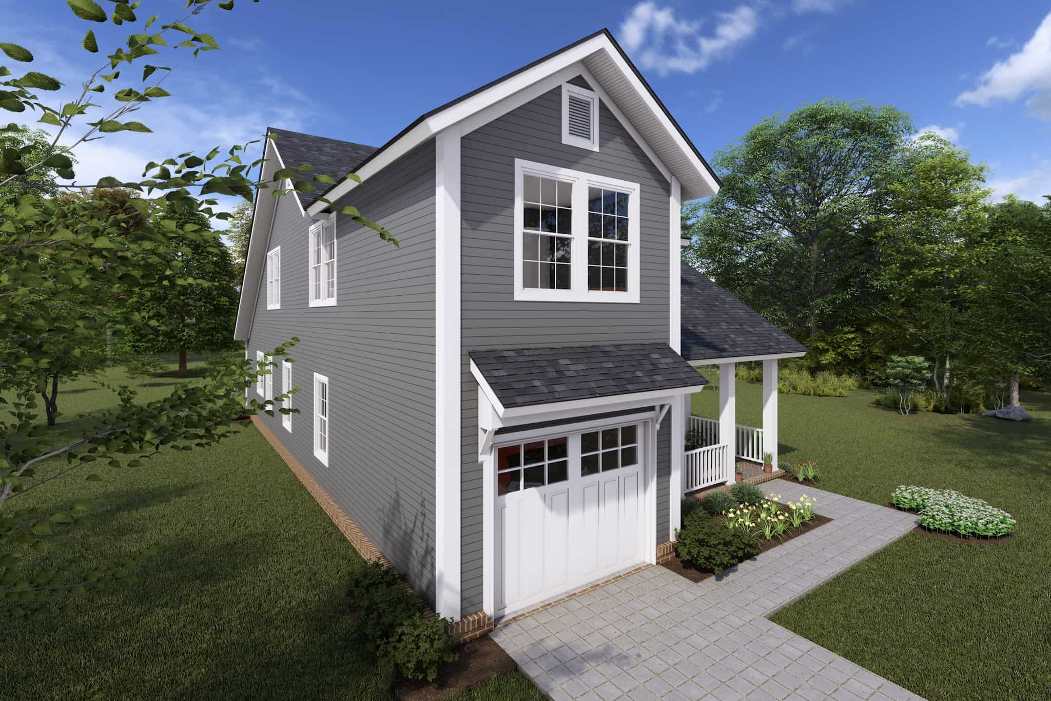Left Side View of this 3-Bedroom,1622 Sq Ft Plan -178-1362