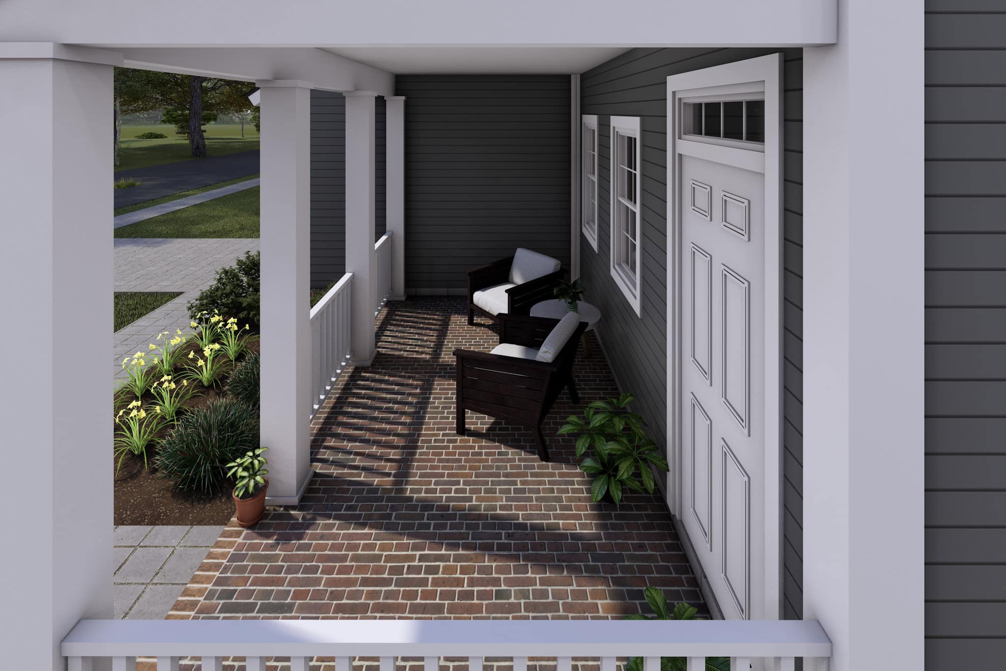 Porch of this 3-Bedroom,1622 Sq Ft Plan -178-1362