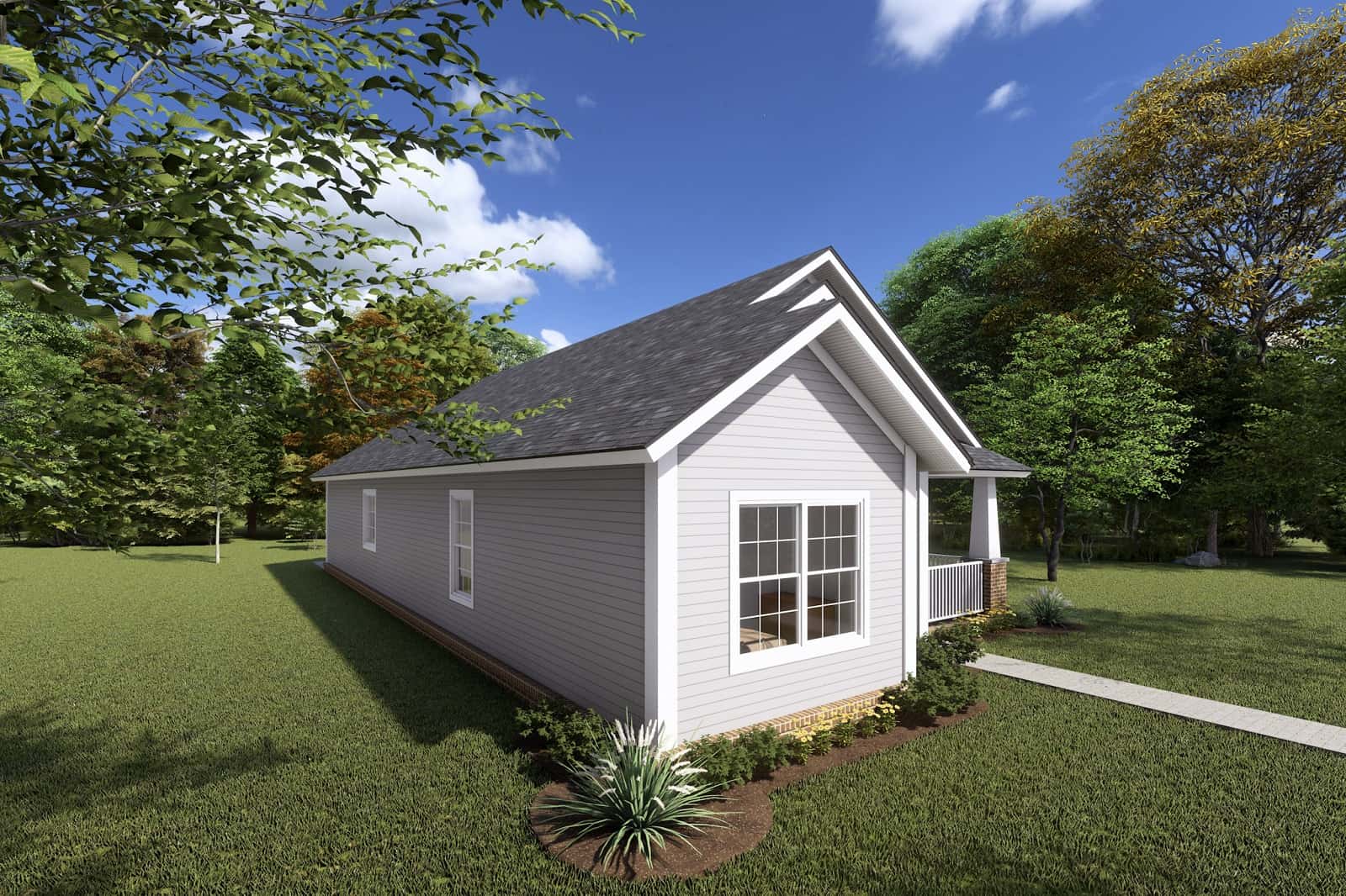 Left Side View of this 3-Bedroom,1381 Sq Ft Plan -178-1368