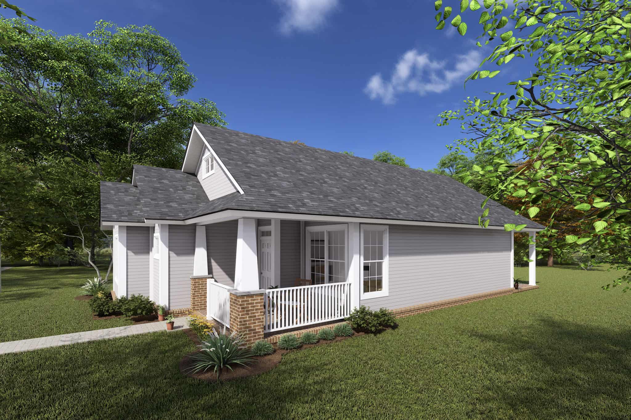 Right Side View of this 3-Bedroom,1381 Sq Ft Plan -178-1368