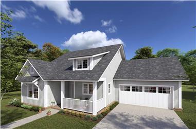 3-Bedroom, 1433 Sq Ft Cottage House Plan - 178-1371 - Front Exterior